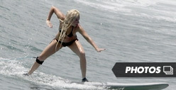 Lady Gaga RIPS -- Surfs Mexico In a Tiny Bikini