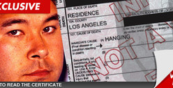Hideki Irabu Death Certificate -- 'Self-Inflicted With Rope'