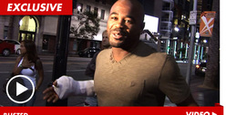 UFC Champ Rashad Evans Flashes a CAST!! Gets Pins to Repair Injured Thumb