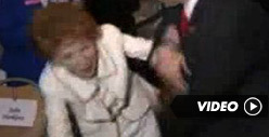 90-Year-Old Nancy Reagan's BIG Spill [VIDEO]