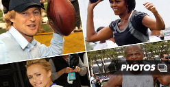 Famous Football Fans -- The Pigskin Pictures!