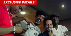Will Smith -- Marc Anthony's Guest at Monday Night Football