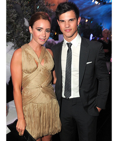 Lily Colins, Taylor Lautner Split