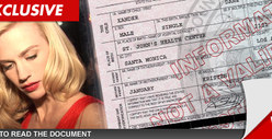 January Jones Birth Certificate -- I STILL Won't Name the FATHER!