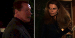 Arnold Schwarzenegger and Maria Shriver -- Dinner and a Show ... For the Cameras