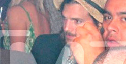 Ashton Kutcher -- Partying SOLO on Anniversary  