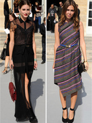 Celebs Show Off Their Style at Paris Fashion Week