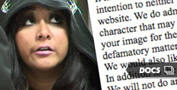 Snooki -- Website Issues Crippling Apology for Bogus Pot Story