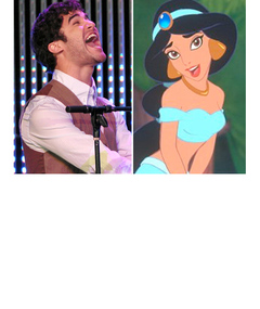"Glee" Star Darren Criss Sings with Real Princess Jasmine!