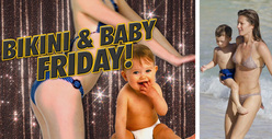 Gisele Bundchen Bikini Romp -- The Kid Should Stay Out of the Picture