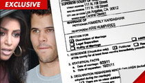 Kim Kardashian Divorce -- Kim Files for Divorce from Kris Humphries