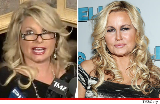  at her press conference on Monday left and Jennifer Coolidge 