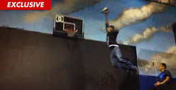 NBA Star Rudy Gay [Video] -- I Bet I Can Dunk on 25 Foot Hoop