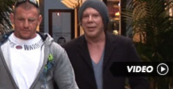 Mickey Rourke -- No Pants On