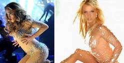 J.Lo vs. Britney -- Battle of the Nude Bodysuits