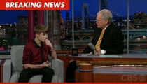 Justin Bieber to David Letterman: I Could Smell a Weasel