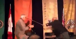 Two Old Guys BRAWL at Canadian Football League Event