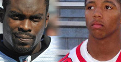 Michael Vick -- Pumps Up Nate Dogg's Son