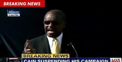Herman Cain: 'I Am Suspending My Presidential Campaign'