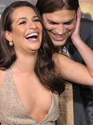 Ashton Kutcher & Lea Michele: Friendly ... or Flirting?