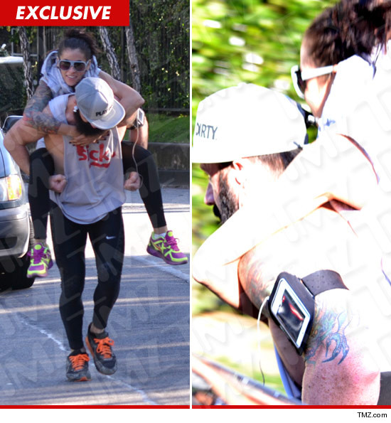 Brian Wilson working out in Beverly Hills