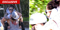 SF Giants' Brian Wilson -- HUMAN BACKPACK