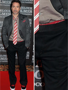 Robert Downey Jr. Has Red Carpet Wardrobe Malfunction