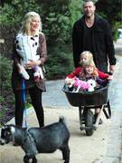 Tori Spelling's Menagerie: Three Kids, a Dog and a Goat