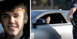 Justin Bieber Pulled Over -- Batmobile Takes a Turn for the Worse