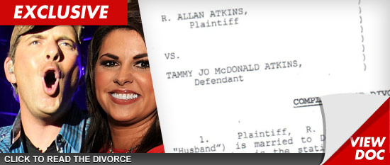 Rodney Atkins divorce documents