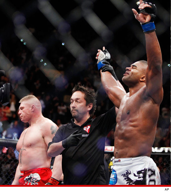 Brock Lesnar and Alistair Overeem