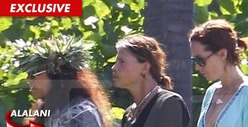Steven Tyler & Fiancee -- Big Kahuna Blessed Our Hawaiian Home