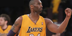 Kobe Bryant Takes Shot to the Wrist