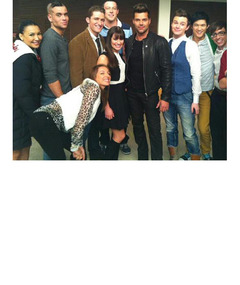 Ricky Martin on "Glee" -- See First Set Pics!