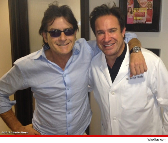 Charlie Sheen and his dentist