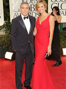 George Clooney & Stacy Keibler Stun on the Red Carpet!