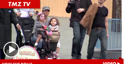 Halle Berry -- Three-Wheeling Mama Hits Up Disneyland