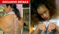Rihanna's New Thug Life Tattoo -- The Topless 'THUG' Pose with Danny Trejo