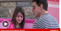Tom & Suri Cruise Go Into a Spin at Disneyland