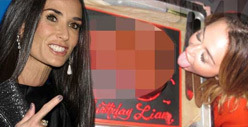 Demi Moore -- Secretly Attended Miley Cyrus' Penis Cake Party
