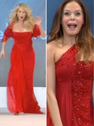 Rose McGowan & Christie Brinkley Get Tripped Up on Runway!