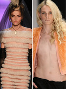 Male Model Andrej Pejic Poses In Women's Swimwear