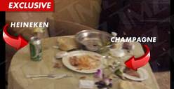 Whitney Houston's Final Meal -- Photos of Alcohol in Hotel Room