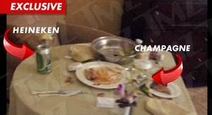 Whitney Houston's Final Meal -- Photos of Alcohol in Hotel Room