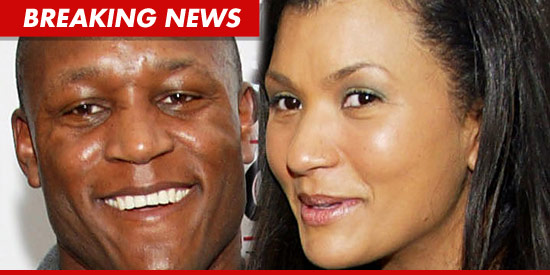 Barry Sanders and Lauren Campbell-Sanders