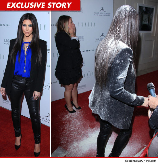 KIM KARDASHIAN FLOUR-Bombed, Assaulted with White Powder | TMZ.