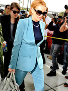 Lindsay Lohan -- Beautiful in Blue for Final Court Appearance  