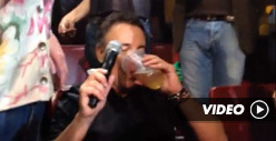 Bruce Springsteen -- Jumps Into Crowd, CHUGS FAN'S BEER