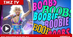 Nicki Minaj -- On Top of National Cleavage Day