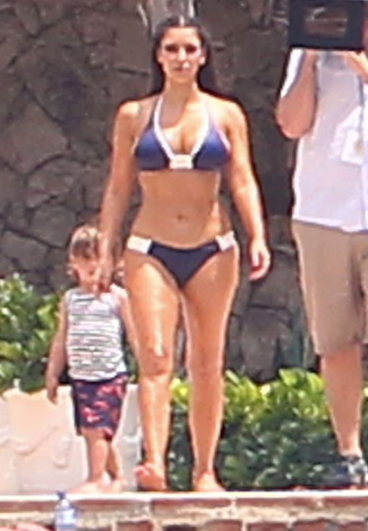 Kim & Kourtney -- Bikini Battle in the Caribbean - (FameFlynet Inc.)